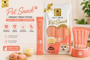 Creamy Cat Treat Sticks – Chicken, Beef & Tuna Flavors | 5 Sticks × 15g (75g)