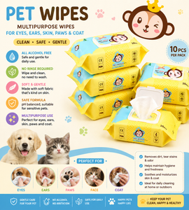 Pet Wipes – Multipurpose Cleaning Wipes for Dogs & Cats