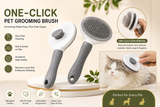 One-Click Self-Cleaning Pet Grooming Brush – Gentle Deshedding Comb for Cats & Dogs