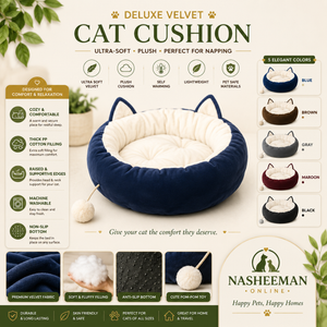 Deluxe Velvet Cat Bed – Ultra Soft Washable Pet Cushion