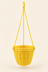 Hanging Plastic Flower Pot with Adjustable Hanger – Decorative Indoor & Outdoor Planter