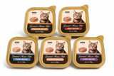 EASA Gourmet Mousse Pâté Cat Food – 5 × 100g | Chicken, Beef & Tuna