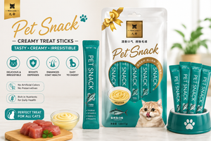 Creamy Cat Treat Sticks – Chicken, Beef & Tuna Flavors | 5 Sticks × 15g (75g)