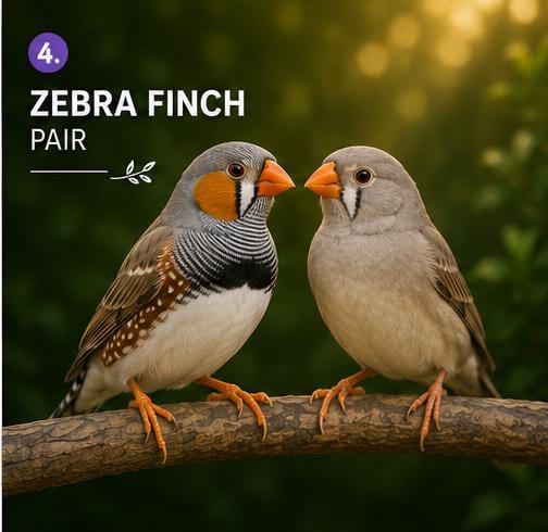 Zebra Finch Pair