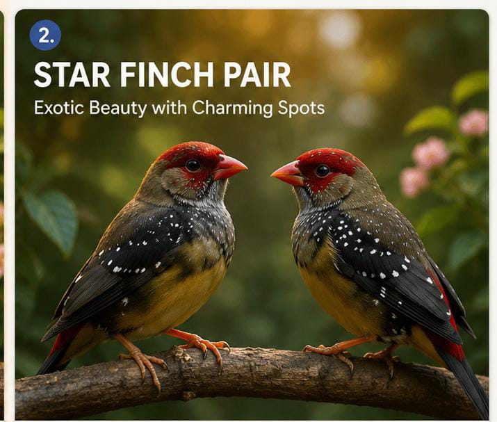 Star Finch Pair
